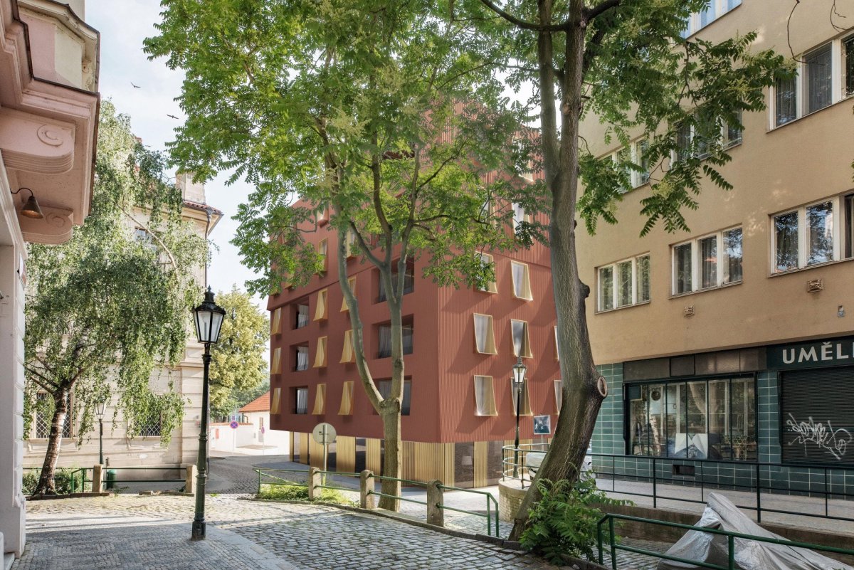 Rezidence U Milosrdných na Starém Městě v Praze od architektonické kanceláře Fránek Architects