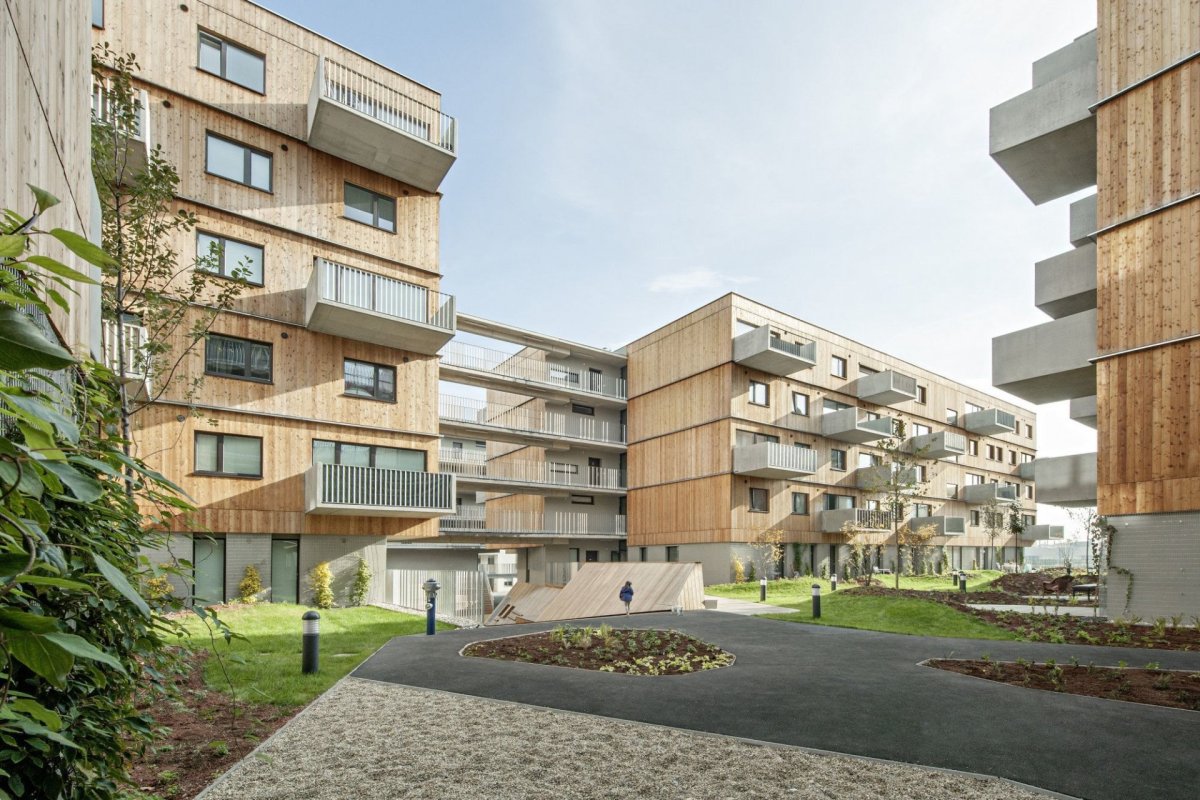 Seestadt Aspern, bytový komplex D12, Querkraft