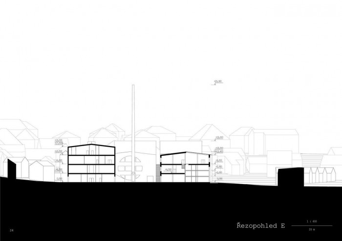 Vojtech Stoklasa, Hrádek nahoře i dole, řezopohled E – foto