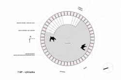 H3T architekti, Vyhliadková veža na Dubni, půdorys 7. NP // odměna bez určení pořadí – foto
