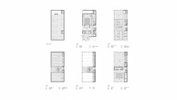 Komunitní sportovní centrum pod Nuselským mostem, půdorysy, Kristýna Vyslychová