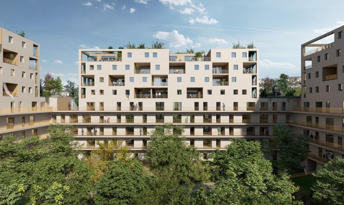 Residence Vysočany, vizualizace, M2AU