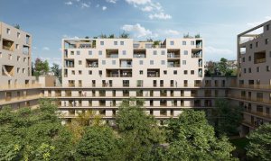 Residence Vysočany, vizualizace, M2AU