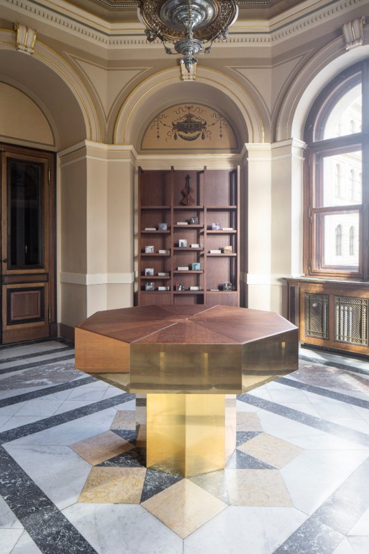 Interiéry předsálí České filharmonie v Rudolfinu, Lenka Míková architekti / Lenka Míková