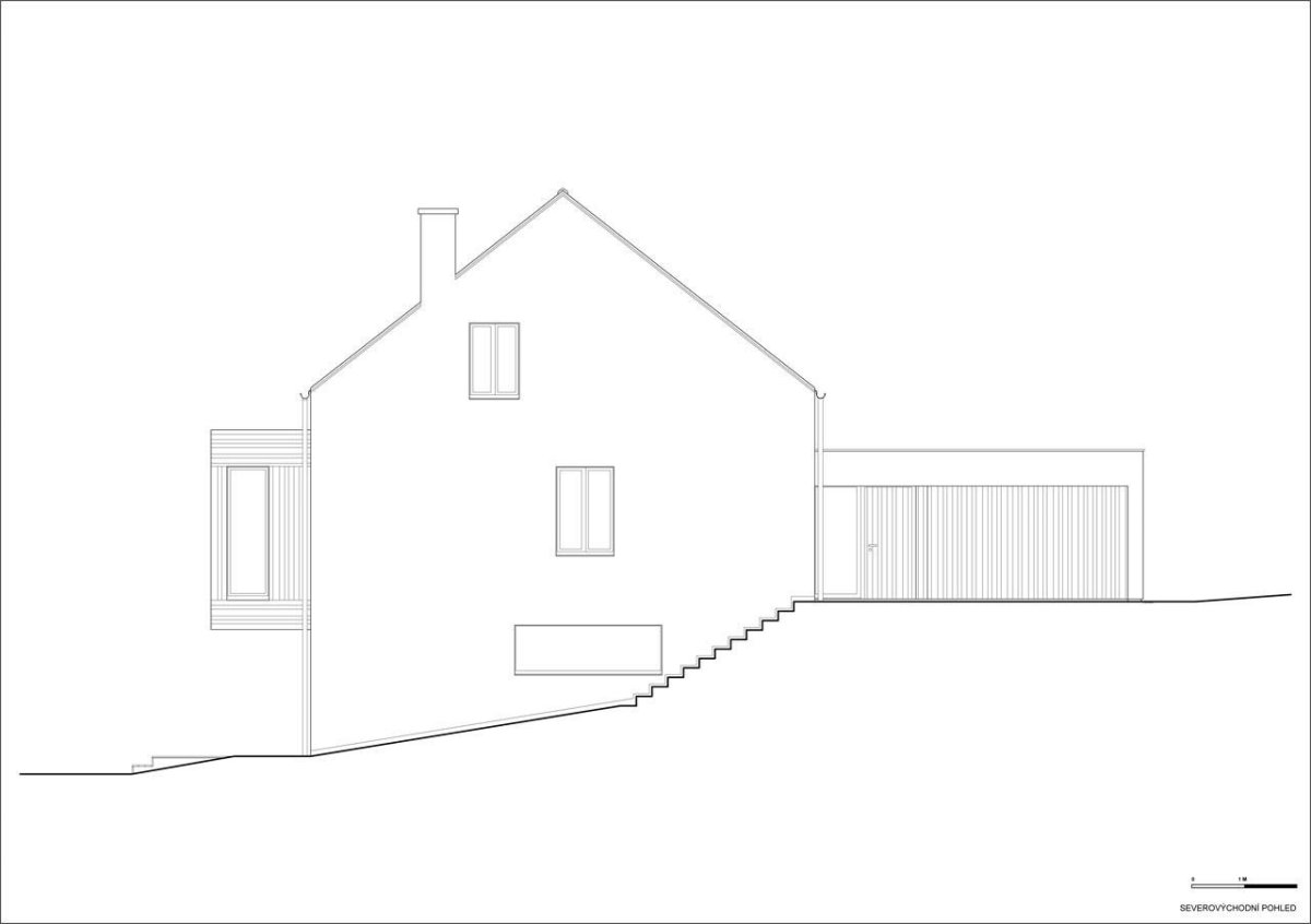 Jaroušek Rochová architekti, RD v Brně-Žebětíně - pohled SV