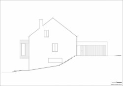 Jaroušek Rochová architekti, RD v Brně-Žebětíně - pohled SV