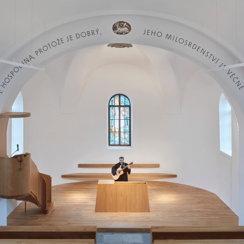 Rekonstrukce evangelického kostela v Hodslavicích, studio OBJEKTOR