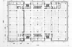 Půdorys druhého nadzemního podlaží.