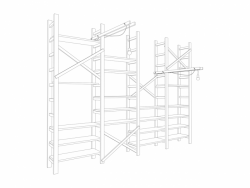 Mjölk architekti, Bookstore Artmap, knihovna 02, axonometrie – foto