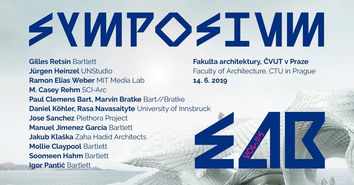 Bienále experimentální architektury - Digitální taktiky, pozvánka na sympozium.