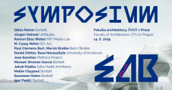 Bienále experimentální architektury - Digitální taktiky, pozvánka na sympozium.