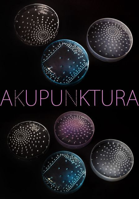 Národní cena za studentský design 2017 * JUNIOR, Foukané skleněné mísy Akupunktura