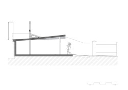 Řez (Kaple v Praze-Záběhlicích; JIRSA – ARCHITEKTI)