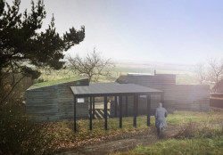 Víkendový dům nad lomem, BLOK architekti, vizualizace