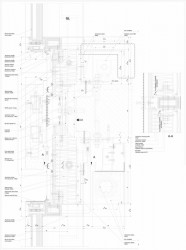 61 Ninth Avenue, Rafael Viñoly Architects - detail fasády s protipožárním zasklením