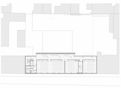Fakulta rozhlasové a televizní tvorby Slezské univerzity v Katovicích, BAAS Arquitectura + Grupa 5 Architekci + Małeccy Biuro Projektowe, půdorys první patro