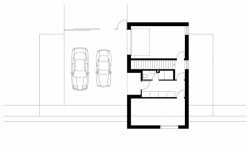 Rodinný dům Klentnice, půdorys 1 NP, Stempel & Tesar architekti