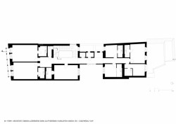 Obnova lázeňského domu Zlatý Beránek v Karlových Varech, půdorys 4np, IN-FORM-ARCHITEKTI