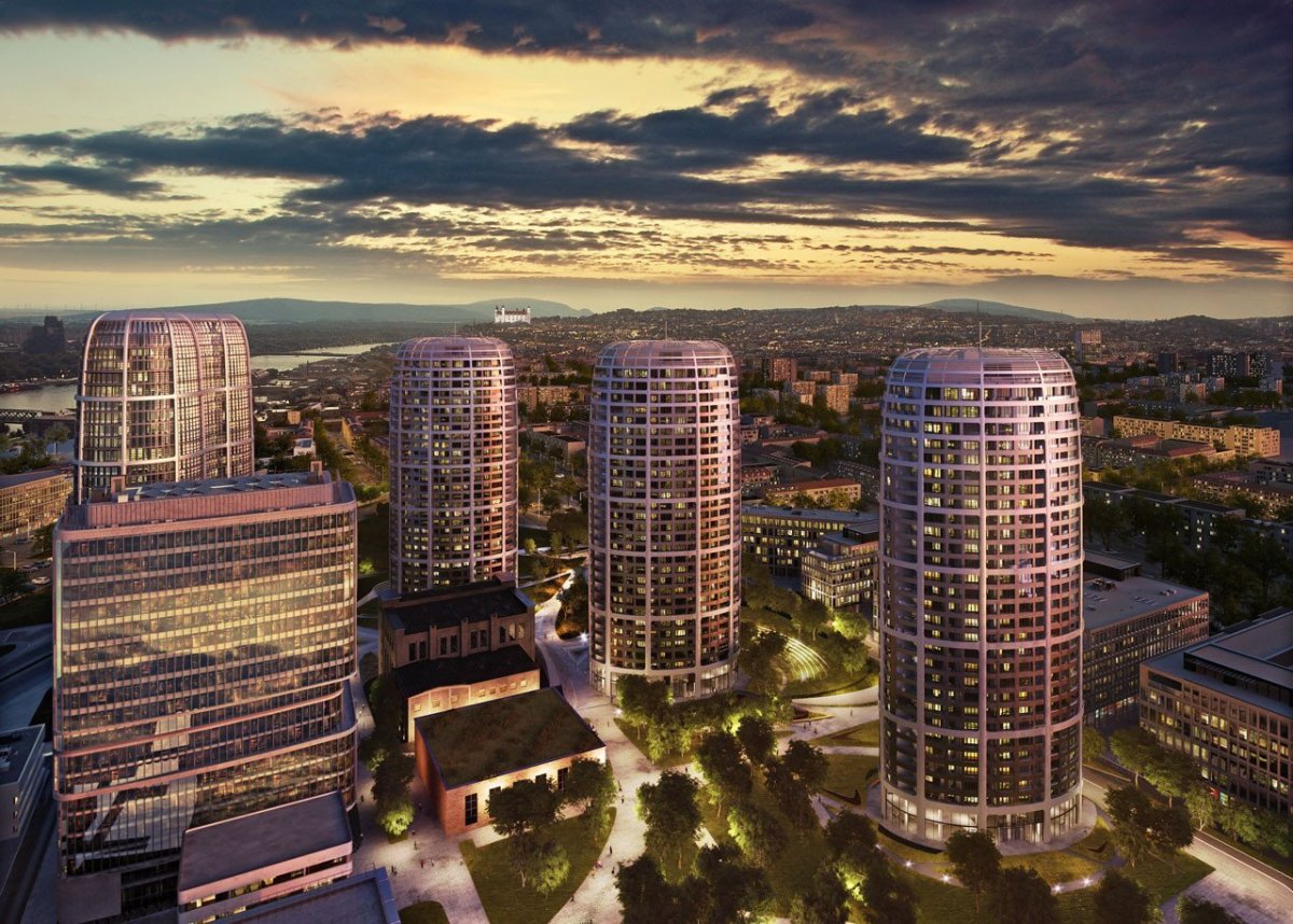 Sky Park Residence, Bratislava - vizualizace