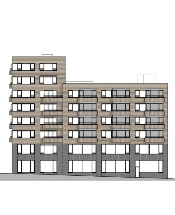 Polyfunkční dům Bratislavská, pohled, RAW