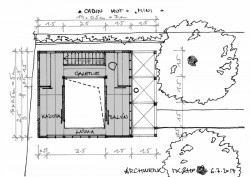 Rekonstrukce chaty YELLOW HUT, ARCHWERK / Hana Procházková, Martin Kloda, Petr Tůma, půdorys