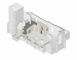 Garden Museum, axonometrie, Dow Jones Architects,