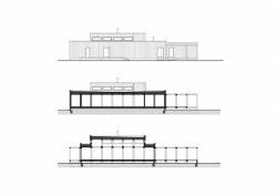 Pinus restaurant, pohled a řezy, Matúš Polák, Martin Rezník, Juraj Makový