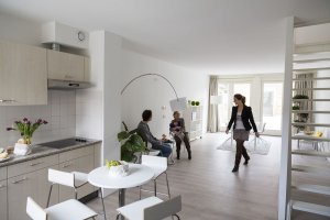 De Poorters van Montfoort, řadové domy v aktivním standardu, BouwhulpGroep, foto