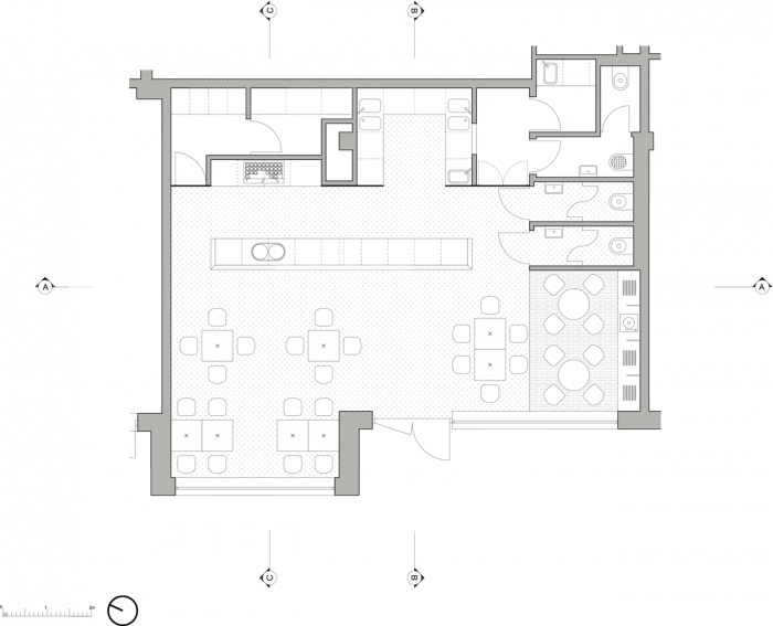 DDAANN, Bistro Francin, půdorys - foto