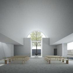 Smuteční síň v Poděbradech, vítězný návrh 