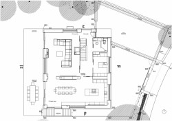 Rekonstrukce vily Oldřicha Starého, půdorys 1NP, JRA Jaroušek Rochová Architekti