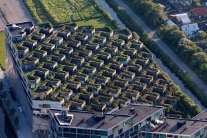 Komplex nesoucí název „Hora“ slouží parkování i bydlení. Část pro parkování architekti strategicky umístili do spodní části domu blízko ulice. Osmdesát rodinných domů umístěných na stropní desce garáží má díky tomu dostatek denního světla a výhledů.
