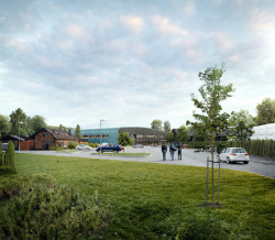 Hokejový stadion v Hluboké nad Vltavou, vizualizace, A8000