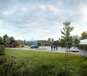 Hokejový stadion v Hluboké nad Vltavou, vizualizace, A8000