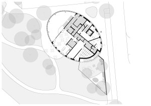 Půdorys (Bytový dům Oliva, A69 architekti)