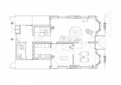 ASSEMBLE, renovace čtyř ulic v Granby Street, 1.NP zimní zahrady, výkres