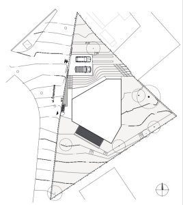 Dům Hexagon, GutGut, situace