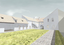 Úprava bývalé fary ve Chvalšinách na zařízení pro  pobyty osob s poruchami autistického spektra, 4DS - vizualizace
