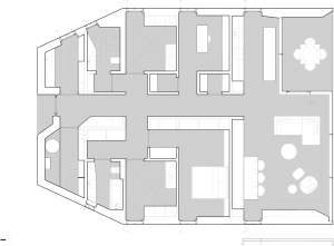 JM Architecture, Montebar Villa, půdorys 1. NP - foto
