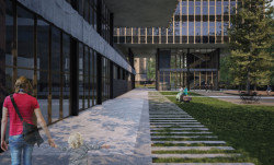 Úpravy veřejného veřejného prostoru areálu Emauzy