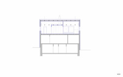 Rekonstrukce okálu, řez b, Pavlíček+Hulín architekti
