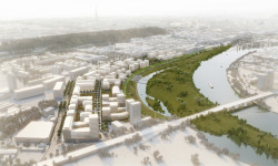 Rohanský ostrov, vizualizace, Pavel Hnilička Architekti.