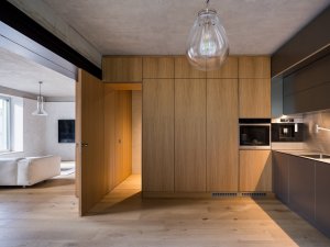 Hlavní obytná místnost (AOC architekti, rezidence Zelený dům)