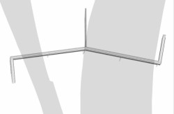 Odměna soutěže na lávku Holešovice-Karlín, axonometrie, Petr Hájek architekti