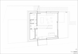 Jaroušek Rochová architekti, RD v Brně-Žebětíně - půdorys 1.P.P.