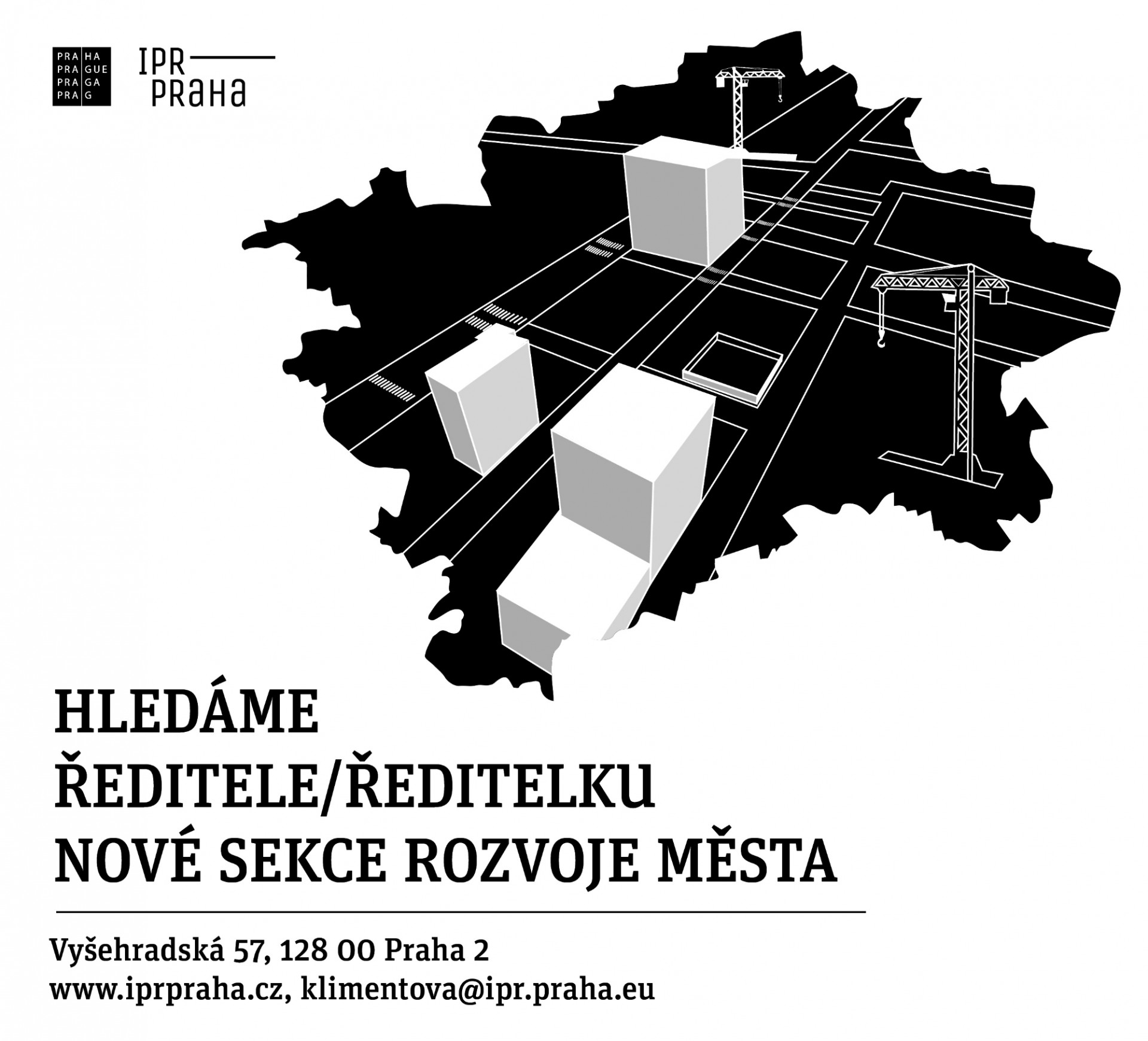 Sekce rozvoje města, ilustrační grafika. Zdroj: Institut plánování a rozvoje hl. m. Prahy (IPR)