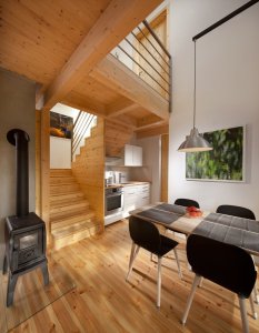 Majo architekti navrhli drobný rekreační objekt v jihočeském Senotíně