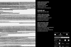 Výstava ateliéru A69 v Galerii Jaroslava Fragnera CLOUD 69 - MRAKY PRÁCE, pozvánka na výstavu.