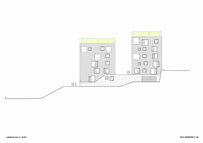 Aparthotel Sv. Vavřinec v Peci pod Sněžkou, ov-a/Jiří Opočenský, Štěpán Valouch, pohled severovýchodní