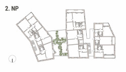 Residence LakePark, půdorys 2NP, EBM Group